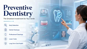 Preventive dentistry for early detection and long-term oral health.