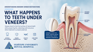 what happens to teeth under veneers